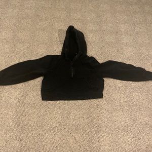 Lululemon black crop hoodie. Rarely worn